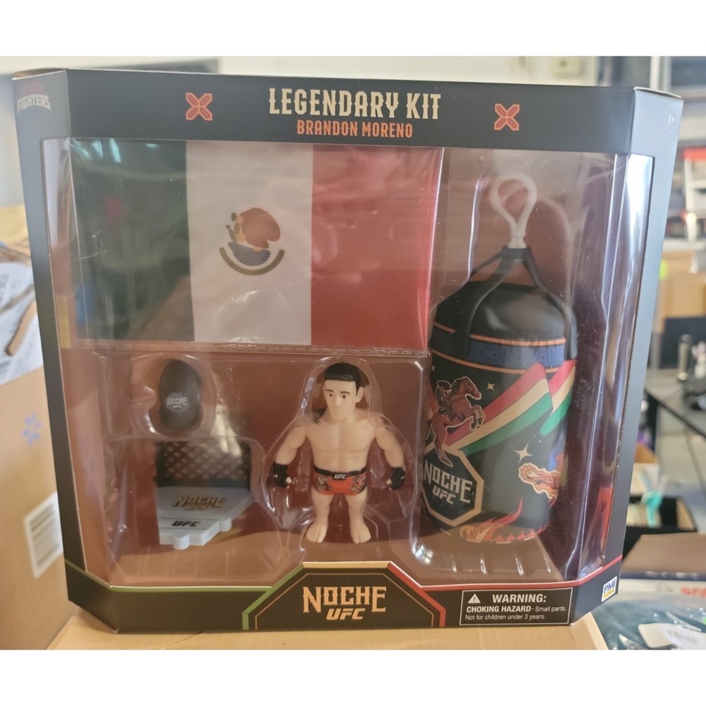 Limited Edition Noche UFC Legendary Kit w/ Figure, Punching Bag, Stickers & more